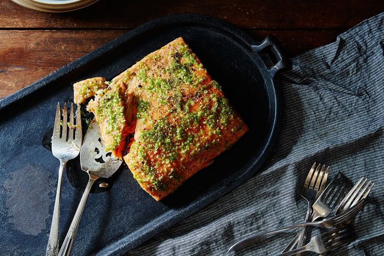 A Spicy Perspective's Garlic Lime Oven-Baked Salmon