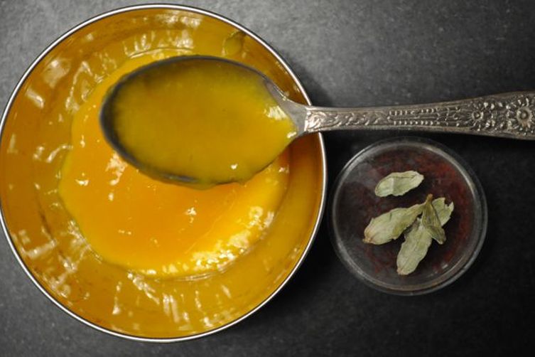 Mango Sauce with Cardamom and Saffron Recipe on Food52