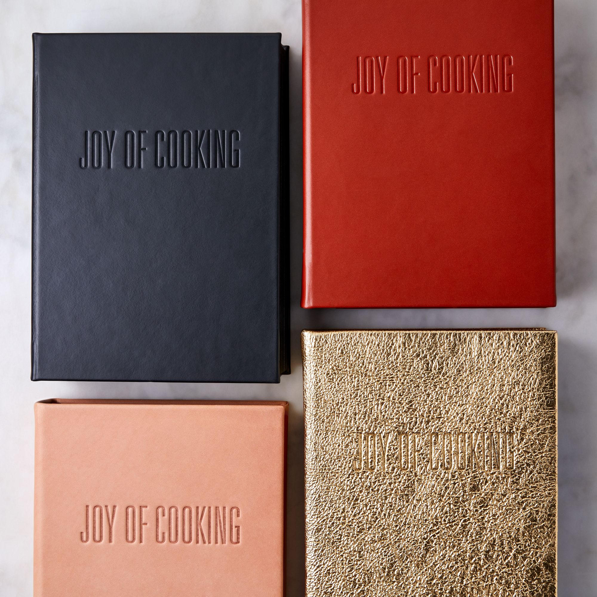 Leather Bound Joy Of Cooking Cookbook, Leather Bound Recipe Book