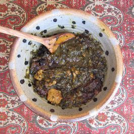 spinach and plum persian stew by barbarac