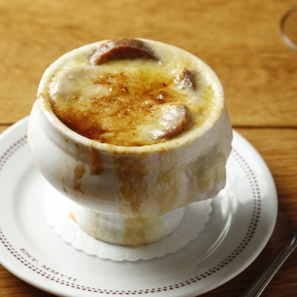 french onion soup at new york’s bar boulud