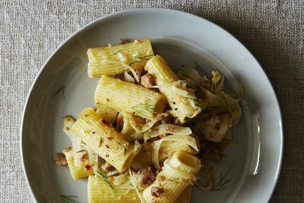 Rigatoni with Fennel and Veal Sausage