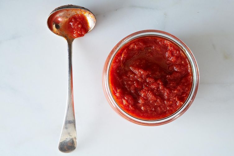 Marcella Hazan's Tomato Sauce with Onion and Butter from Food52