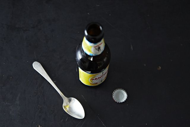 Opening a beer from Food52