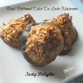 Black Bottomed Dolce De Leche Macaroons by Marisa R