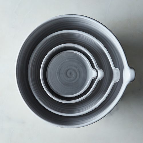 Farmhouse Pottery Farmhouse Ceramic Mixing Bowls, Nested Prep Bowls, 5  Sizes on Food52