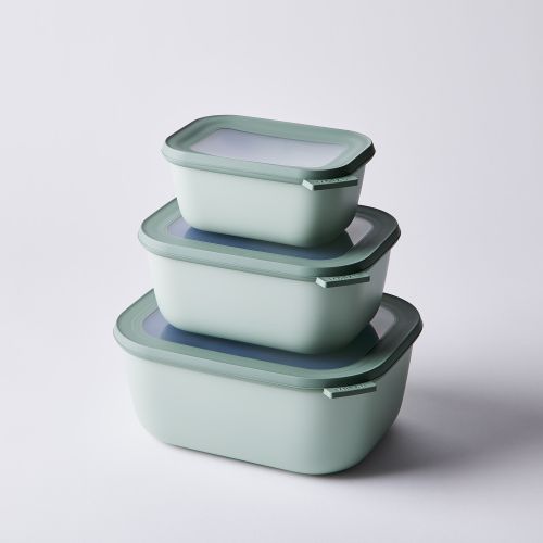 Mepal Airtight Stackable Storage Containers for Pasta & Dry Ingredients  (Set of 3), 2 Colors on Food52