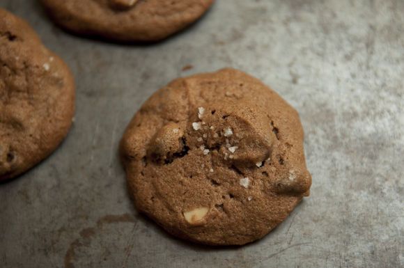 Salted Double Chocolate Peanut Butter Cookies