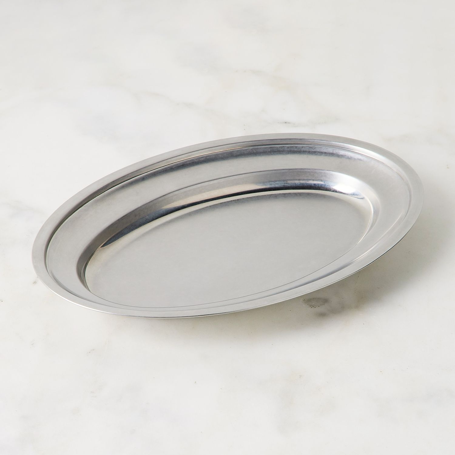 Mepra Original Vintage Oval Tray, Stainless Steel, Made in Italy