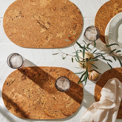 Casafina Cork Collection Placemats, Set of 4, 3 Colors on Food52