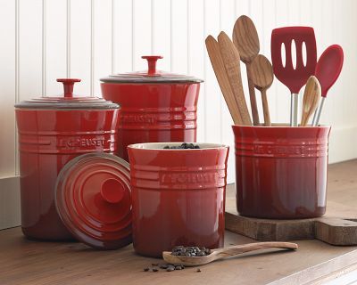 Le Creuset Enameled Stoneware Canisters