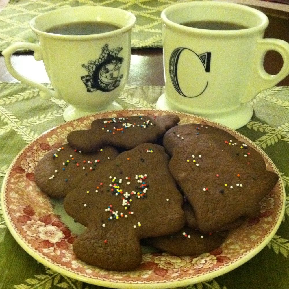 Chocolate kriss kringle cookies