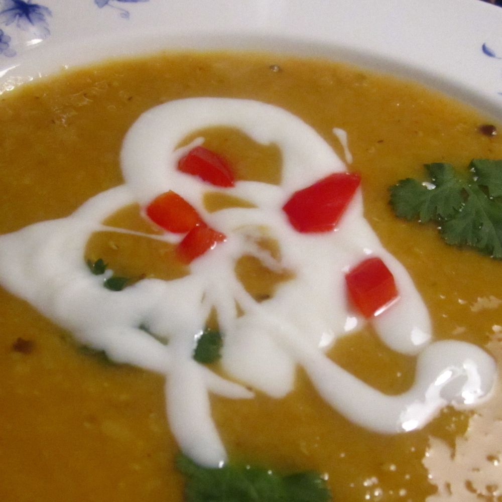 simple lentil soup in the pakistani manner