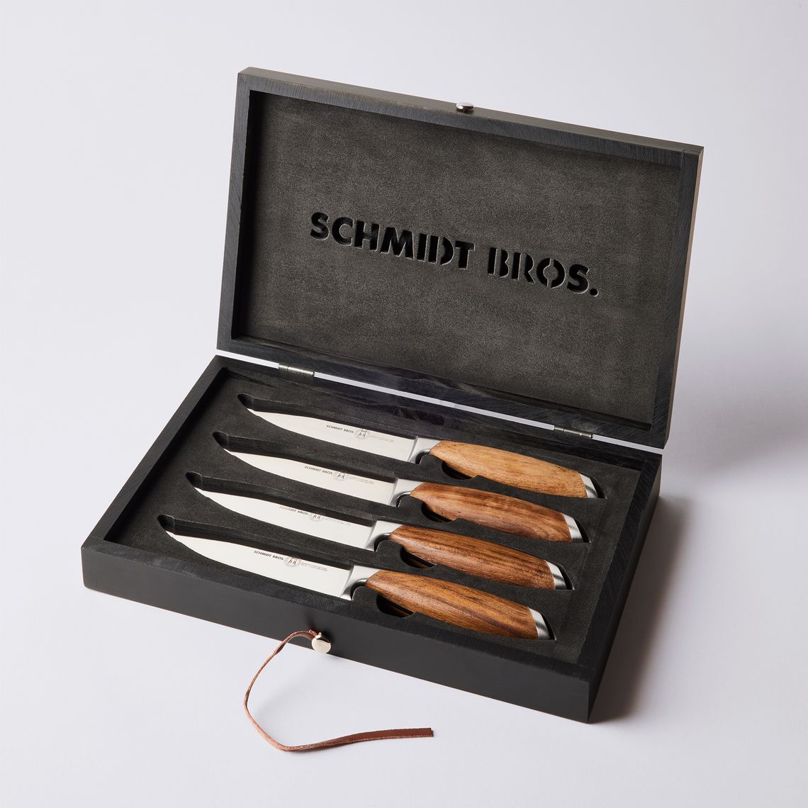 Schmidt Brothers Stainless Steel Jumbo Steak Knives, Set of 4 + Reviews