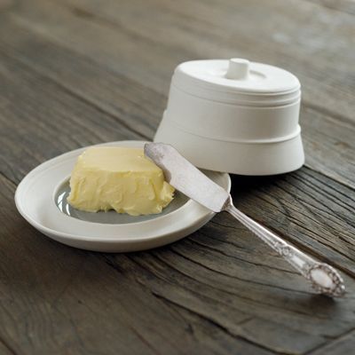 Banded Butter Dish