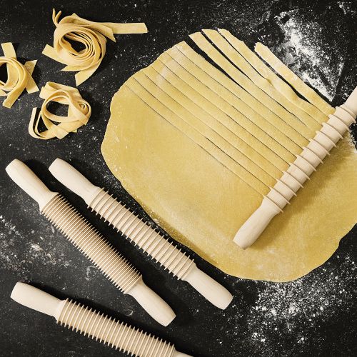 Frieling Pasta Cutters, Set of 4, 12 Inches, Beech Wood