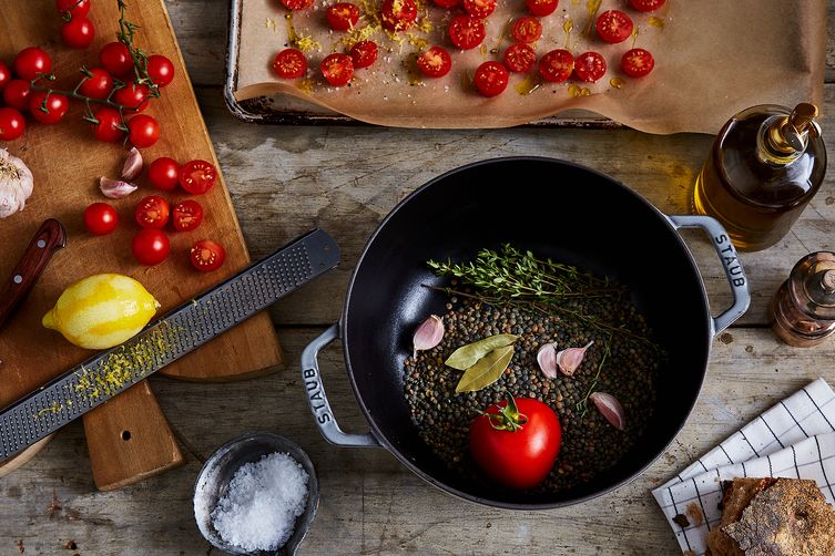 Anna Jones' Favorite Lentils with Roasted Tomatoes & Horseradish