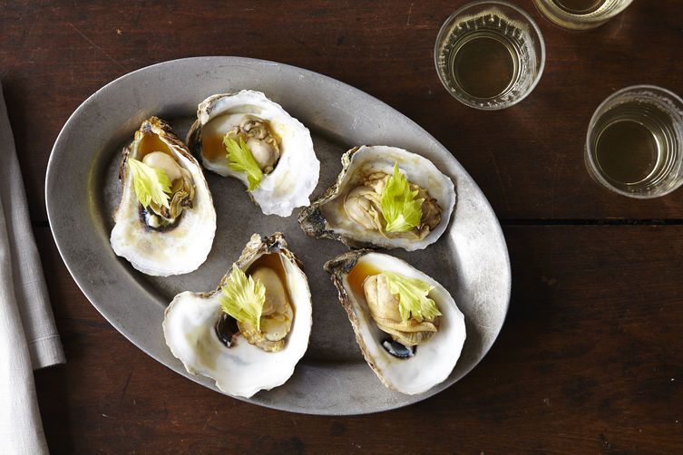 https://food52.com/blog/10912-kristen-kish-s-oysters-with-caramelized-honey-tomato-broth-celery-leaves-and-chili?preview=true