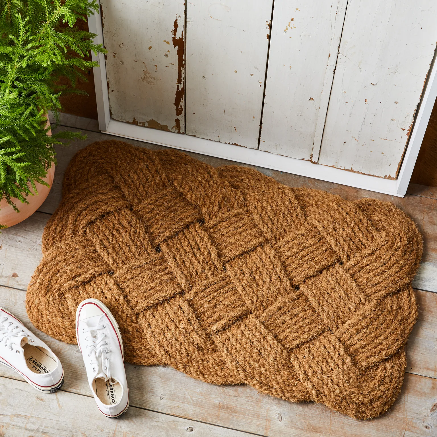 Entryways Coir Rope Knot Doormat, 2 Sizes, Coir Material on Food52
