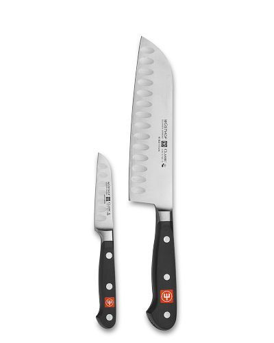 Wusthof Classic Hollow-Ground 2-Piece Asian Knife Set, with Sharpener from Williams-Sonoma