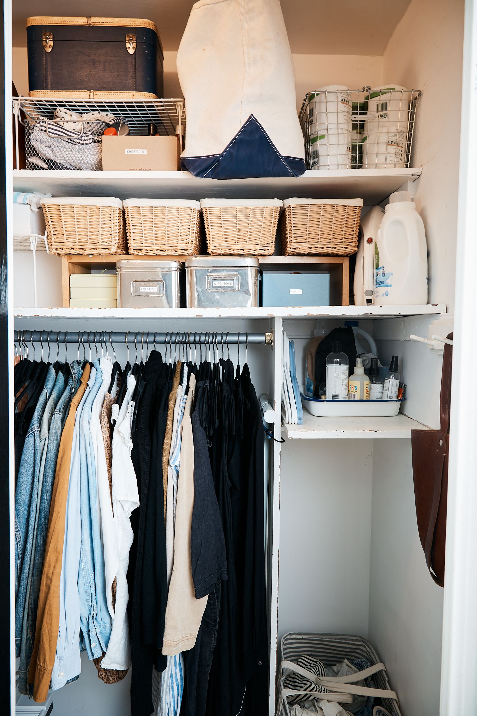 I Overhauled My Family’s Messy Closet—With a $0 Budget
