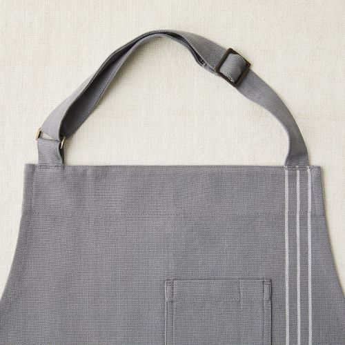 Grand Fusion Apron with Built-in Oven Mitts ,Gray