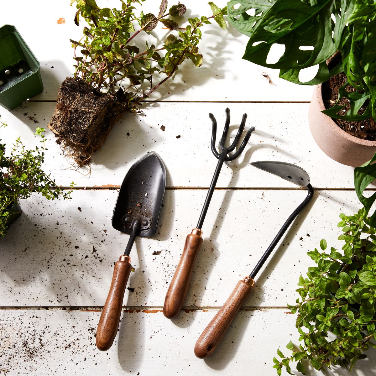 Garden Hand Tools Heavy Duty Garden Tool Set with Handle Gardening Supply 