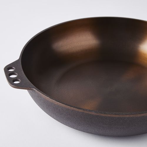 Smithey Ironware Co. 14 Double-Handle Cast Iron Skillet, Pre-Seasoned on  Food52