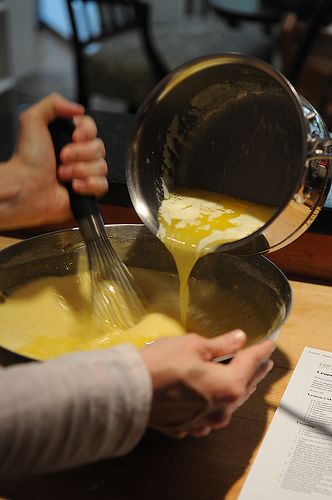 Adding Melted Butter