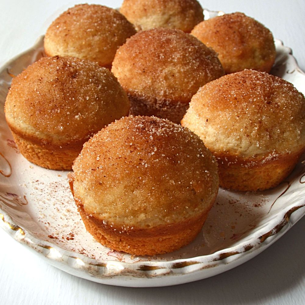 Easy cinnamon sugar coffee cake muffins ~ moist, delicious &  freezer friendly