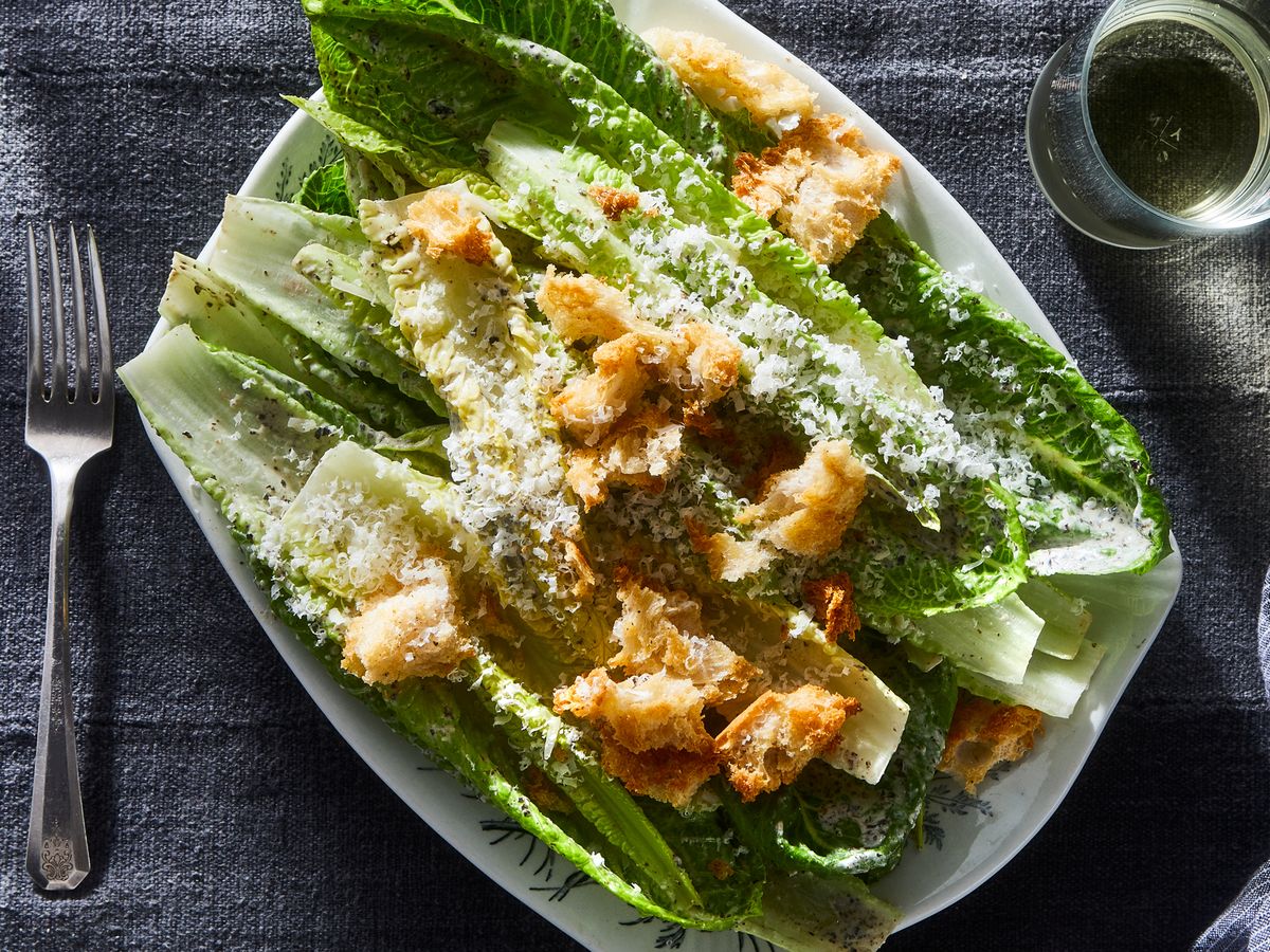 Easy Caesar Salad for One - How to Make Caesar Salad Dressing