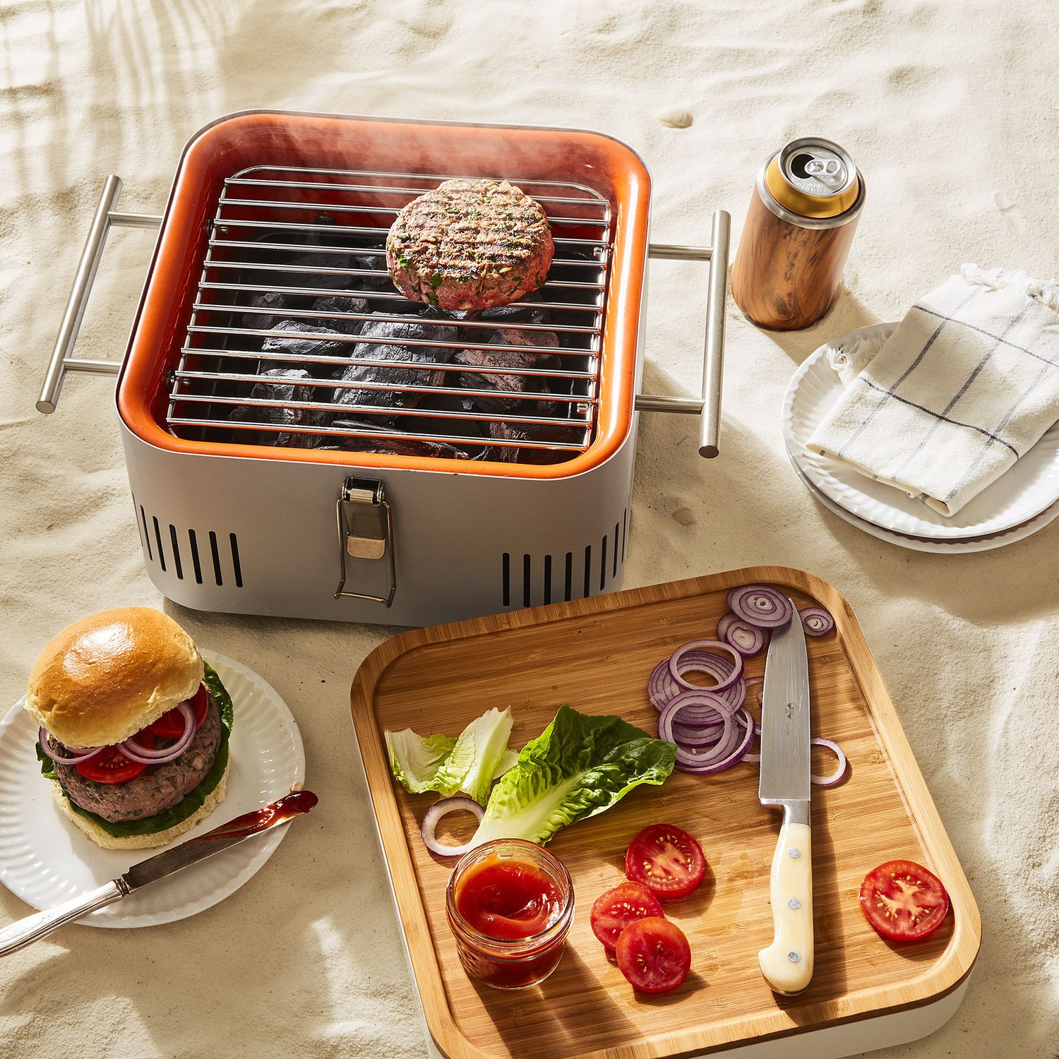 Everdure by Heston Blumenthal CUBE Portable Charcoal BBQ Available in 4 Colours