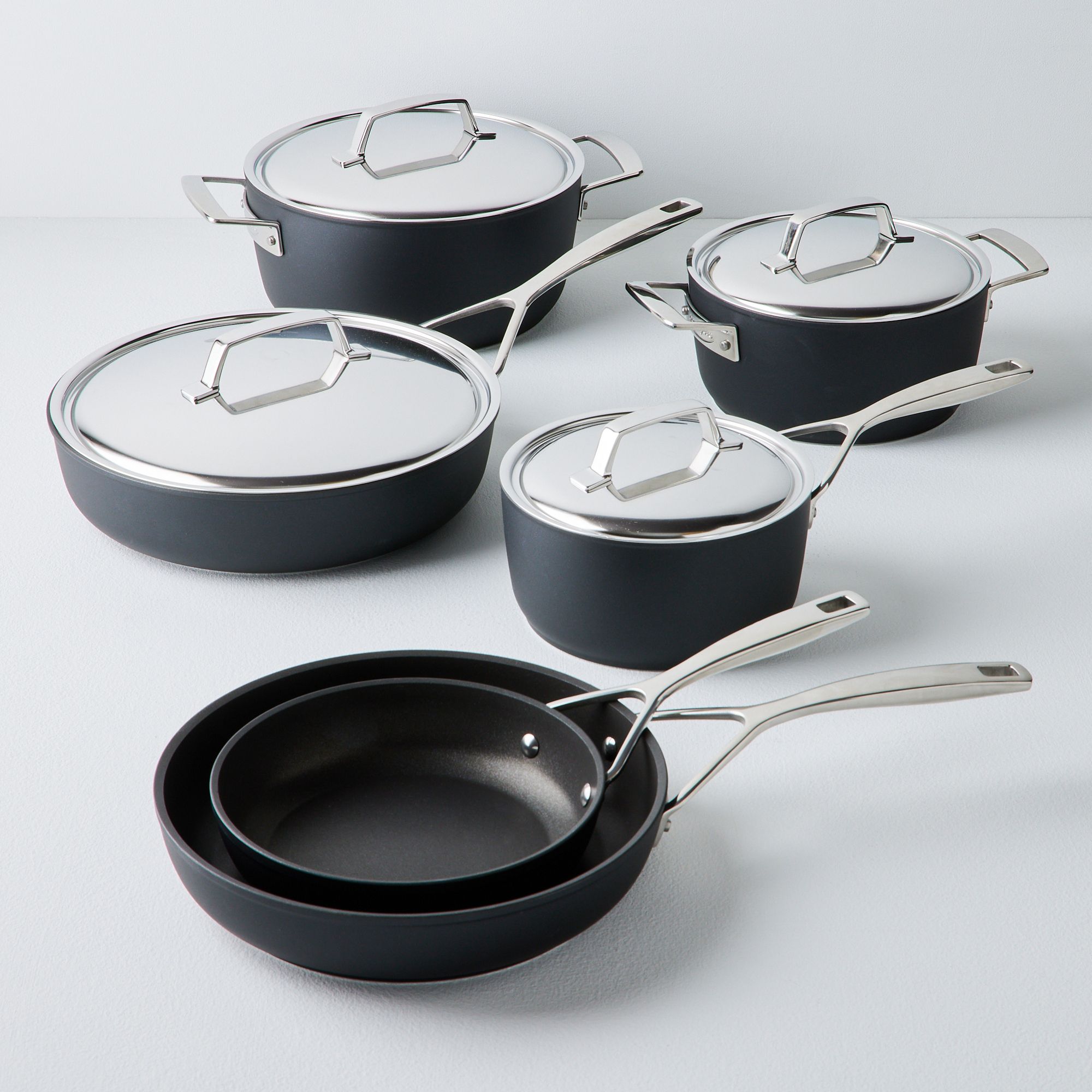 Prep & Savour Daquasia 8 - Piece Non-Stick Aluminum Cookware Set
