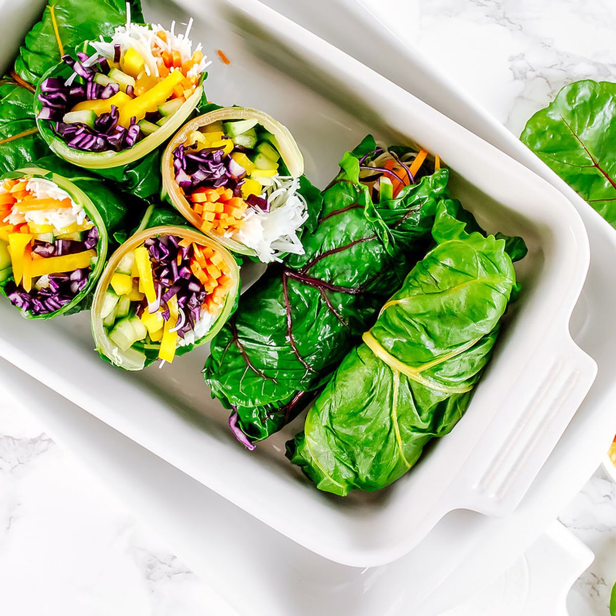 Asian Style Rainbow Chard Wraps Recipe On Food52