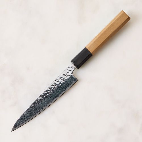 Kikuichi Cutlery MDT67 Series Damascus Tsuchime Knives, Mirror