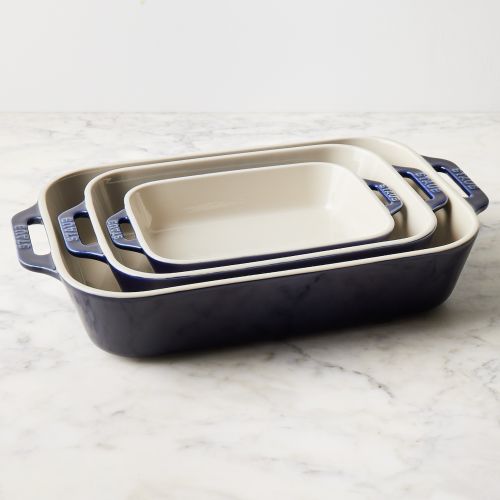 Bakeware Set, Ceramic Baking Dish, Rectangular Baking Pans Set