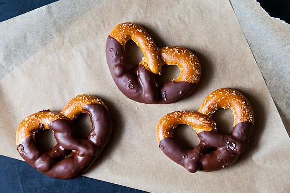 Chocolate pretzels from Food52
