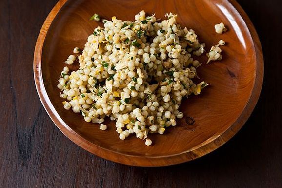 Herbed Tuna and Israeli Couscous
