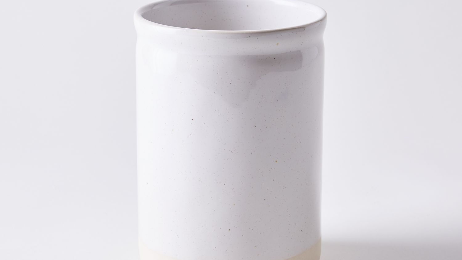 Coastal White Crab Kitchen Utensil Holder Milk Glaze Terracotta Embossed  Ceramic 