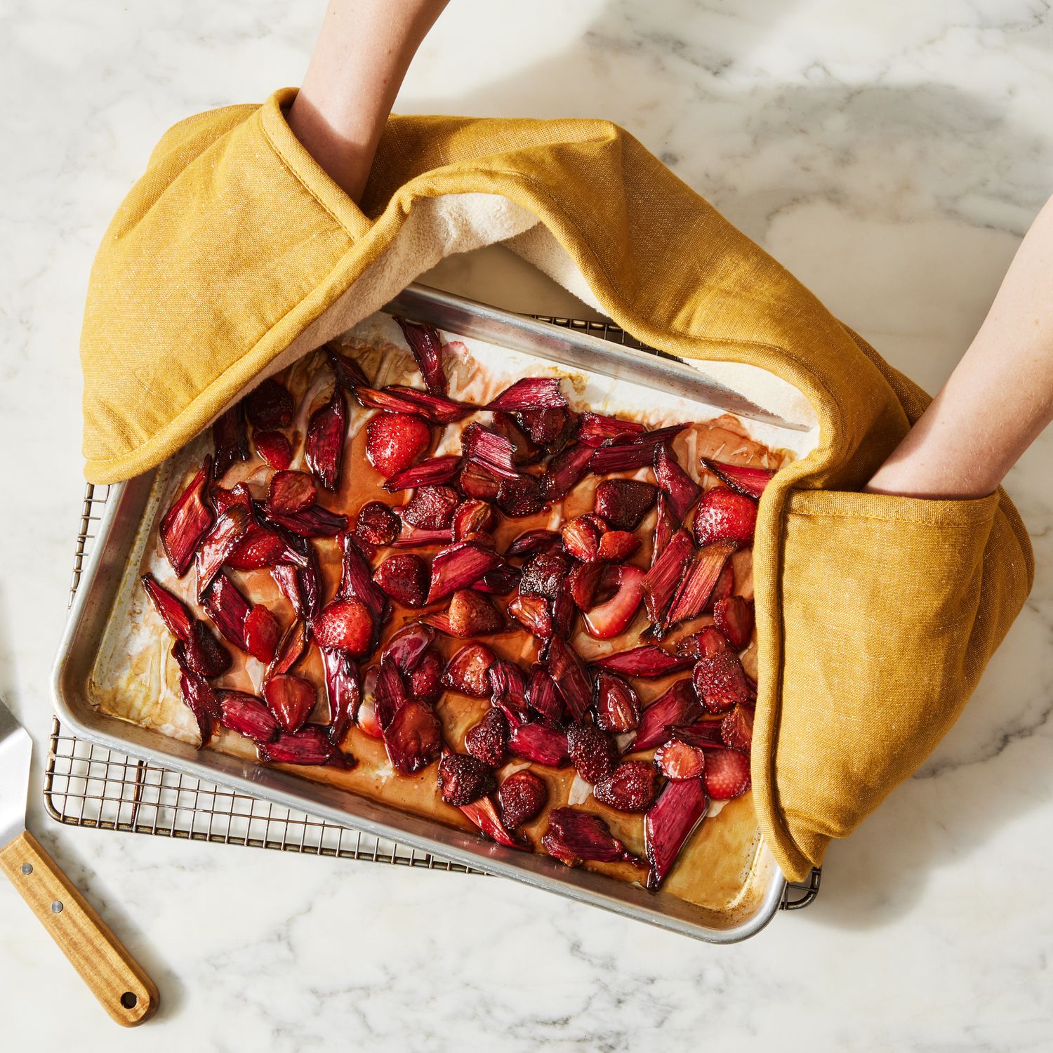Five Two by Food52 Silicone Oven Mitts - Rhubarb