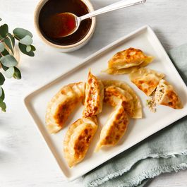 Chicken Gyoza With Yuzu Dipping Sauce by DragonFly