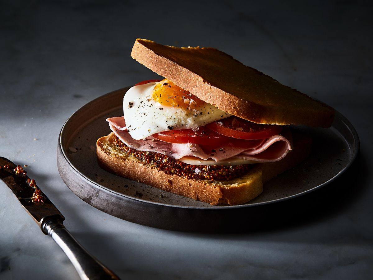 Dutch Ham, Gouda, and Egg Sandwich (Uitsmijter)