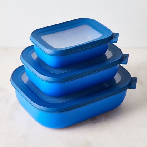 Storage container enamel blue white, 1,9 l