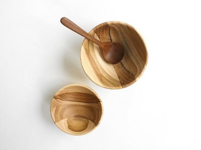 Wooden ring bowls