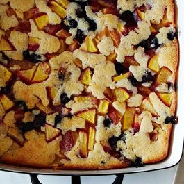 Peach and Blueberry Cobbler by NoONE
