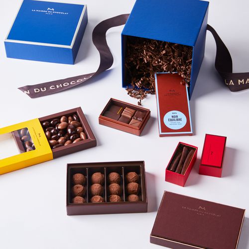 Chocolate Gift Box featuring a bow design on the lid