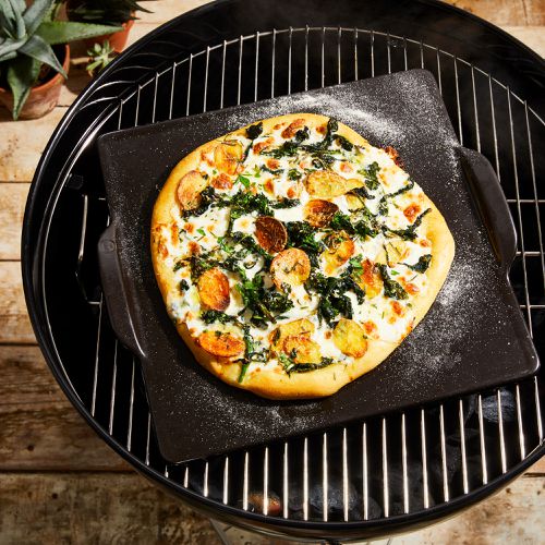  Emile Henry Round Pizza Stone 14.5, Charcoal: Home & Kitchen