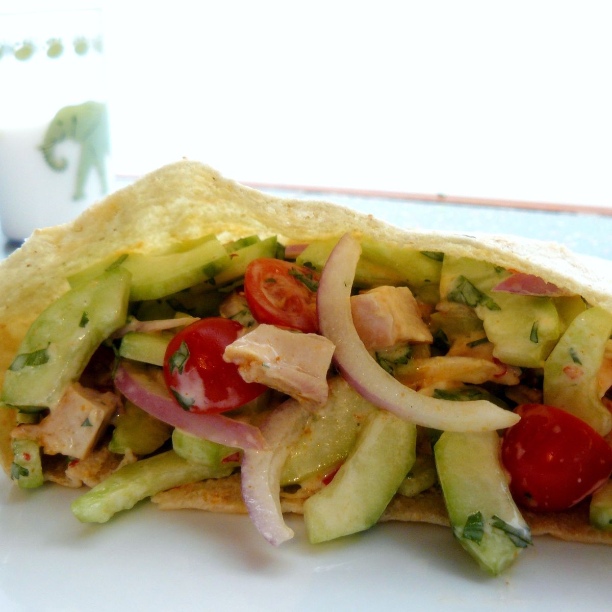 Grilled Chicken And Harrisa Yogurt Salad Pita Pocket Recipe On Food52