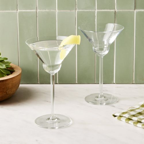 Nude Glass Vintage Martini Glasses, Set of 4, Lead-Free Crystal on