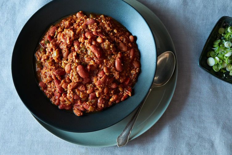 Tempeh chili from Food52